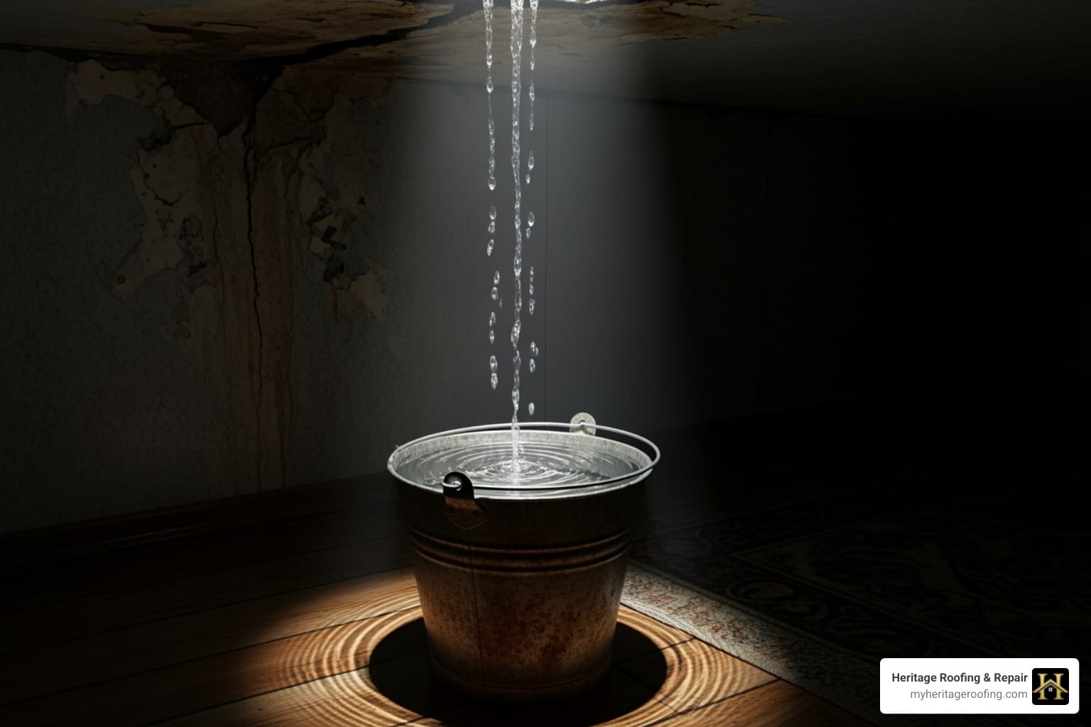 Roof leak emergency