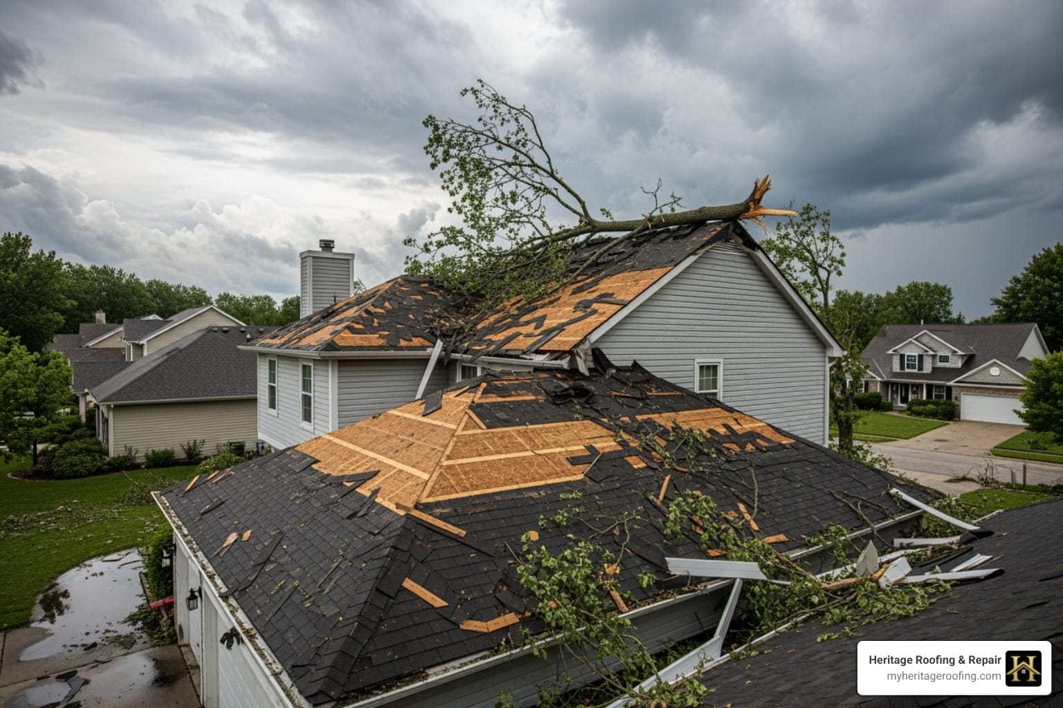filing a homeowners insurance claim for roof damage