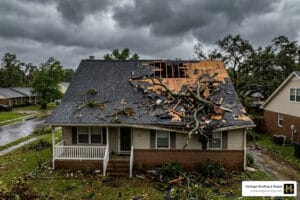 storm damage roof replacement