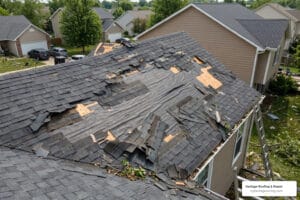 wind damage on roofs