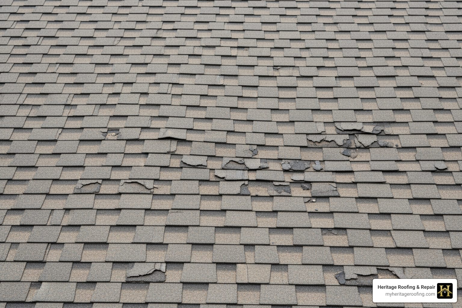 hail damaged roofs pictures
